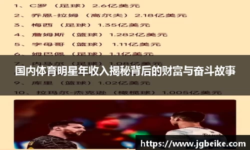 国内体育明星年收入揭秘背后的财富与奋斗故事